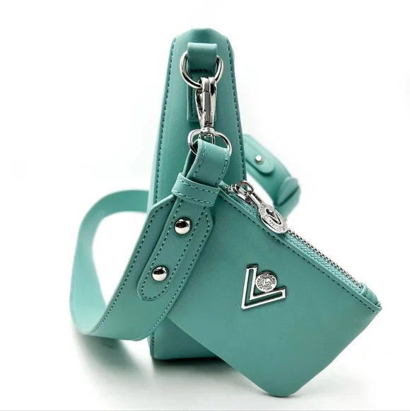Valentino Orlandi Teal Crossbody Bag